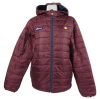 Pánská vínová šusťáková zimní bunda s kapucí Ellesse 