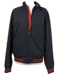 Pánský černý šusťákový bomber Zara 