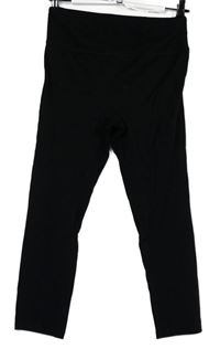 Dámské černé sportovní funkční capri legíny 