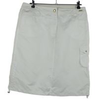 Dámska biela šušťáková outdoorová sukňa s vreckom MDC