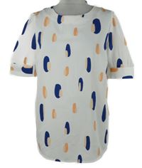 Dámská bílo-barevná vzorovaná halenka Capsule 