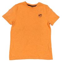 Neonově oranžové tričko se smajlíkem F&F