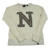 Smotanová mikina s písmenem