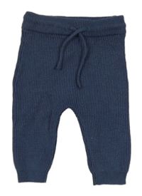 Tmavomodré pletené kalhoty George