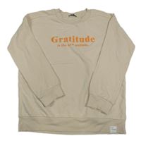 Béžová mikina s nápisom George