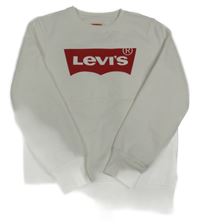 Bílá mikina s logem Levi´s
