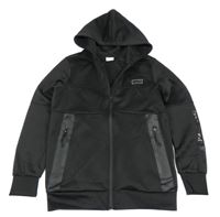 Černá sportovní propínací mikina s nášivkou a kapucí Chapter young