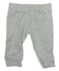 Bielo-sivé melírované ľahké tepláky