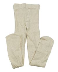 Smotanové pančuchy s mašličkami H&M