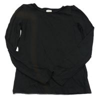 Čierne rebrované tričko F&F