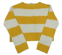 Žlto-biely pruhovaný sveter H&M