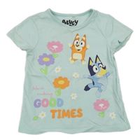 Mintové tričko s Bluey 