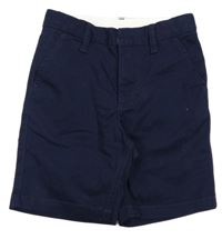 Tmavomodré chino plátěné kraťasy Gap 