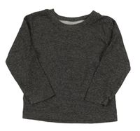 Tmavošedé melírované žebrované triko Primark