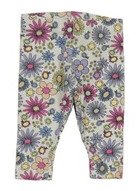 Bielo-farebné kvetované legíny Primark