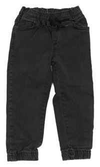 Tmavošedé teplákové cuff rifle 