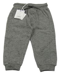 Nové - Šedé žíhané tepláky 