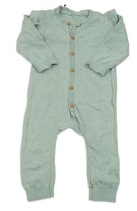 Světlezelený perforovaný pletený overal s volánky Matalan