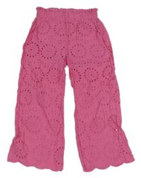 Ružové madeirové culottes nohavice Kiki&Koko