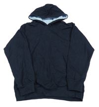 Tmavomodrá mikina s kapucňou