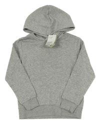 Nové - šedá melírovaná mikina s kapucí H&M