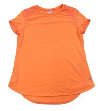 Neónově oranžové funkčné športové tričko Decathlon