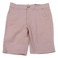 Světlerůžové plátěné chino kraťasy Denim Co.