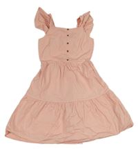 Světlerůžové plátěné šaty Scotch&Soda