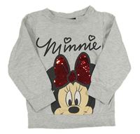 Sivá mikina s Minnie zn. Disney