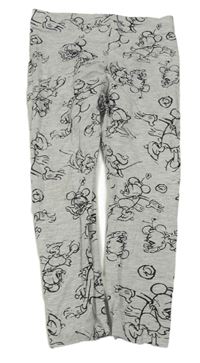Šedé legíny s Minnie Disney 