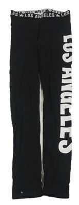 Čierne legíny s nápismi H&M