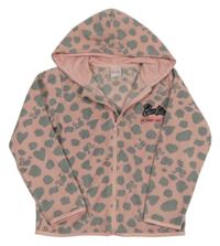 Ružová fleecová prepínaci mikina s kapucňou Barbie