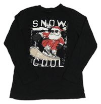 Čierne tričko so Santou Primark