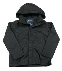 Černá šusťáková funkční jarní bunda s kapucí Mountain Warehouse