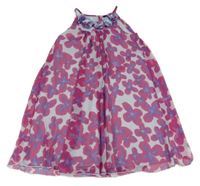 Svetlomodré šifónové šaty s kvetmi George