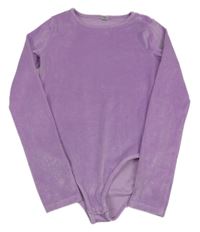 Lila plyšové trblietavé body Tu