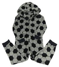Sivo-čierna vzorovaná kombinéza s kapucňou M&S