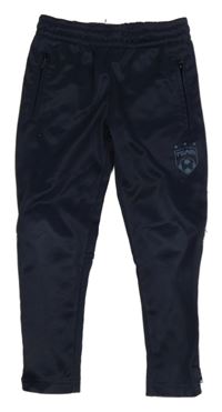 Tmavomodré športové nohavice s potlačou Topolino