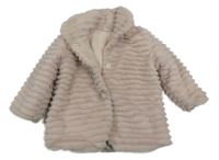 Staroružová kožušinová zateplená bunda Chicco