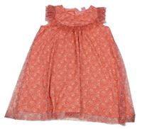 Korálové síťované šaty se srdíčky Kiki&Koko