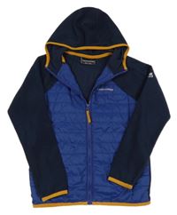 Tmavomodrá fleecovo/šusťáková funkční bunda s kapucí Craghoppers