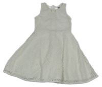 Biele čipkové šaty C&A