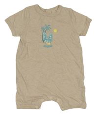 Béžový letný overal so sufrmi