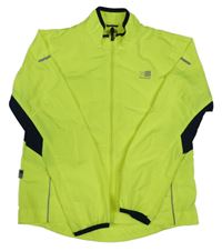 Neonově žluto-tmavomodrá běžecká větrovka Karrimor