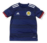 Tmavomodrý funkční fotbalový dres Scotland Adidas