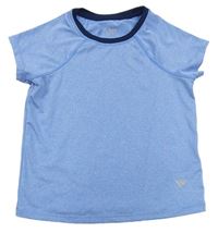 Modro-tmavomodré melírované funkčné športové tričko TCM