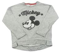 Sivá melírovaná mikina s Mickey M&S