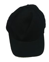 Černá plátěná kšiltovka 