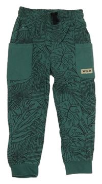 Tmavozelené carto tepláky s lity little kids 