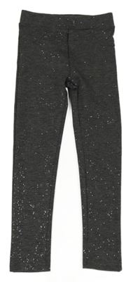 Tmavosivé melírované trblietavé tregíny Kiki&Koko